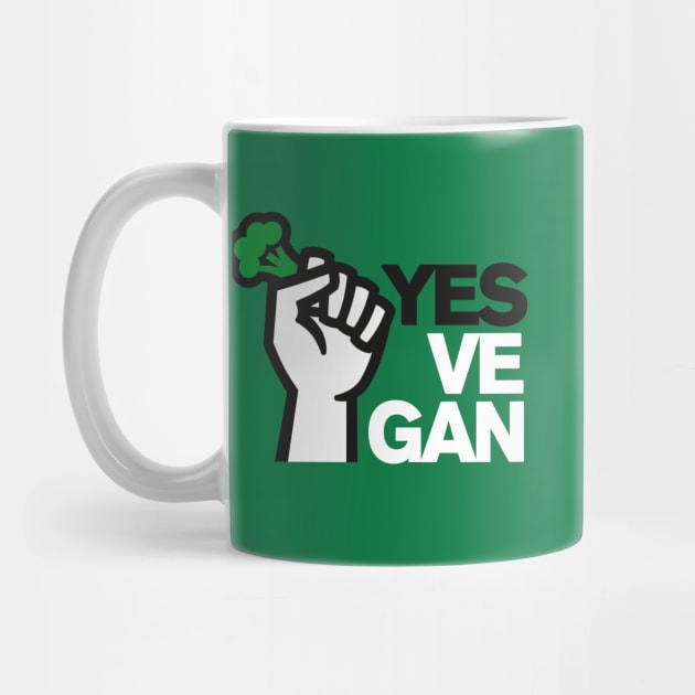 Yes ve gan Vegan Power Animal Welfare Vegans Vegetarians by LaundryFactory